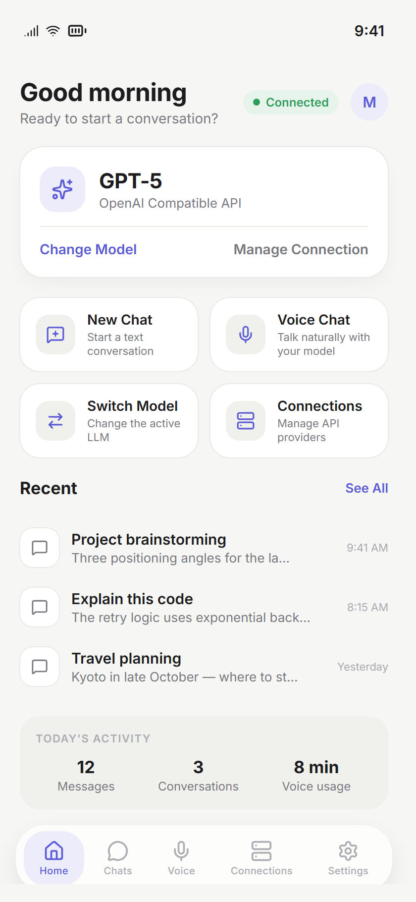 Aster home dashboard
